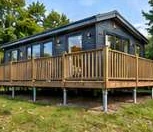 Design illustration: Raised timber lodge and deck