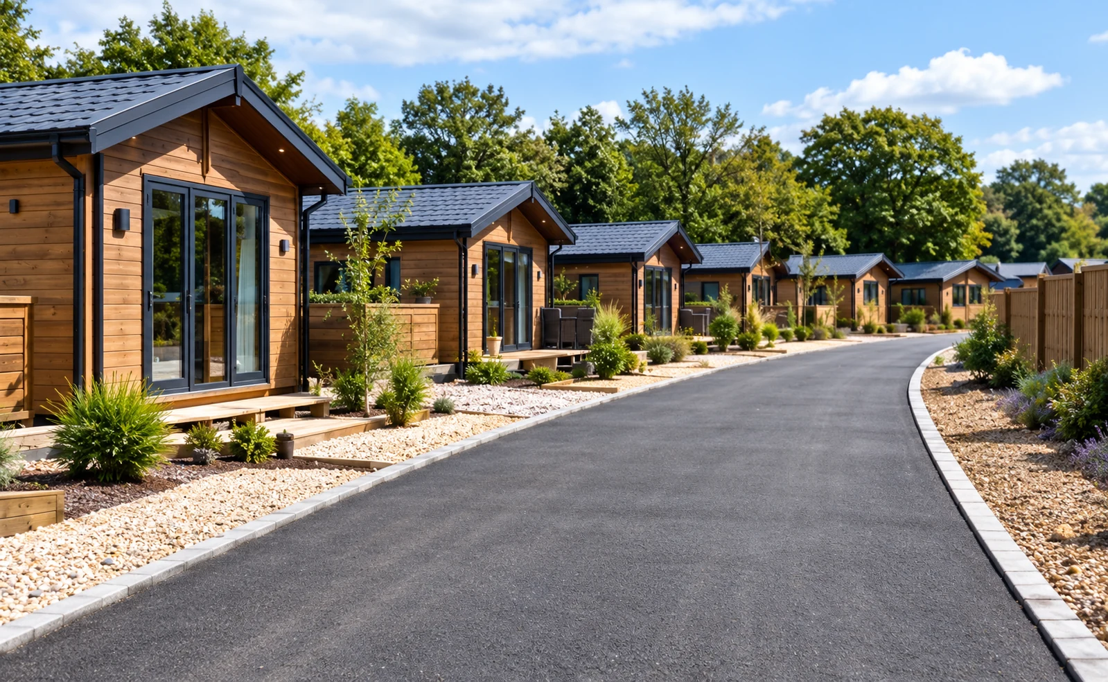 Design inspiration for a coordinated timber lodge park